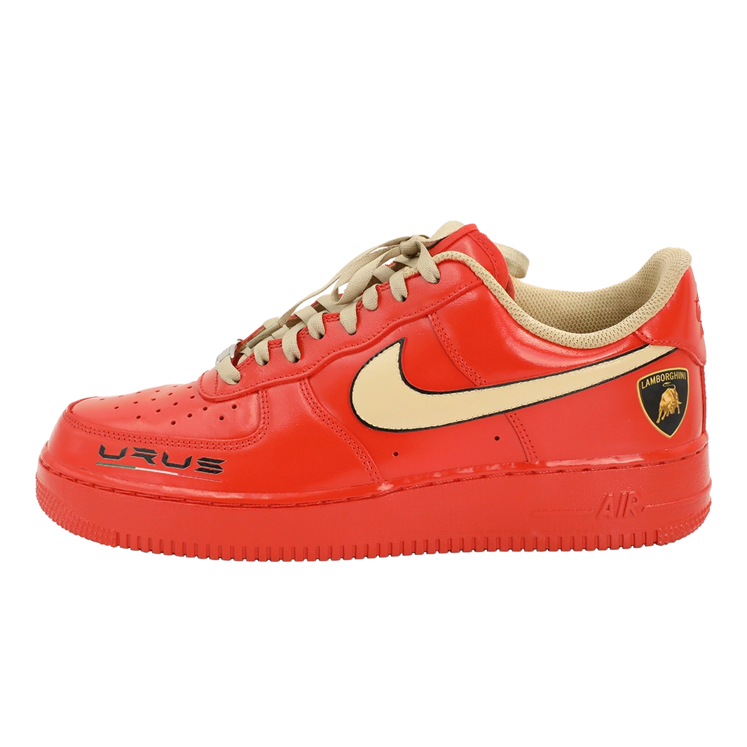 Custom Air Force 1 Red Lamborghini Logo-shecustomize