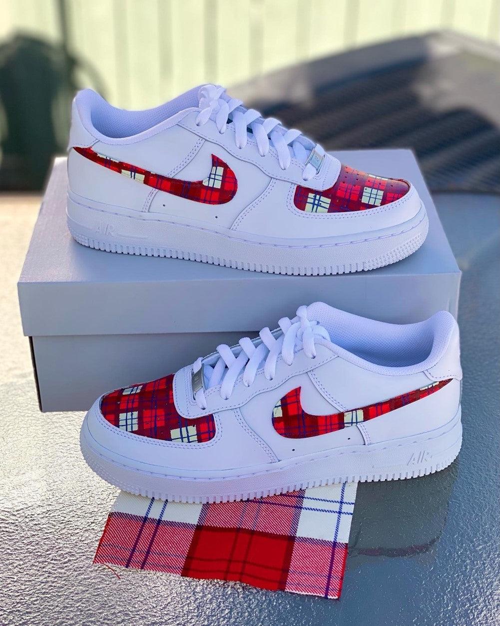 Custom Air Force 1 Red Print-shecustomize