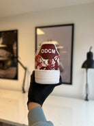 Custom Air Force 1 Red White Splatter Pattern-shecustomize