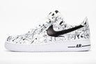 Custom Air Force 1 White Black Grey Splatter-shecustomize