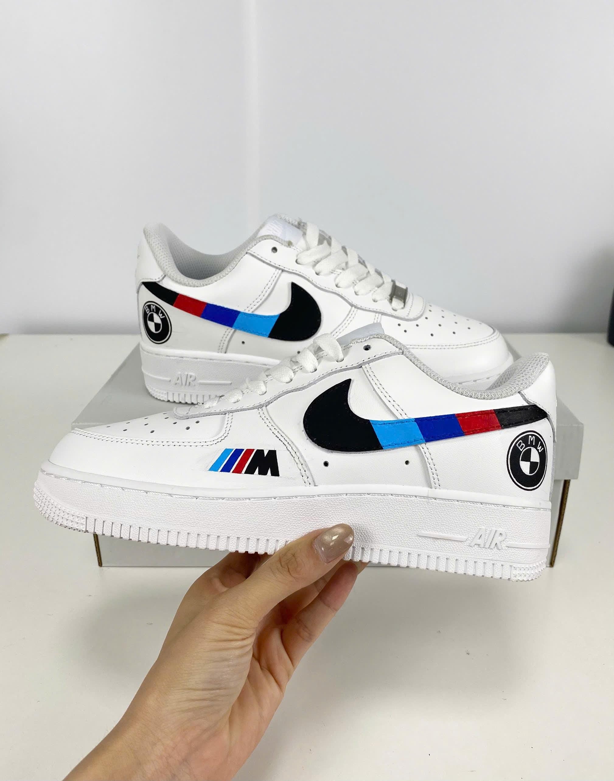 Custom Air Force 1 White BMW M Logo