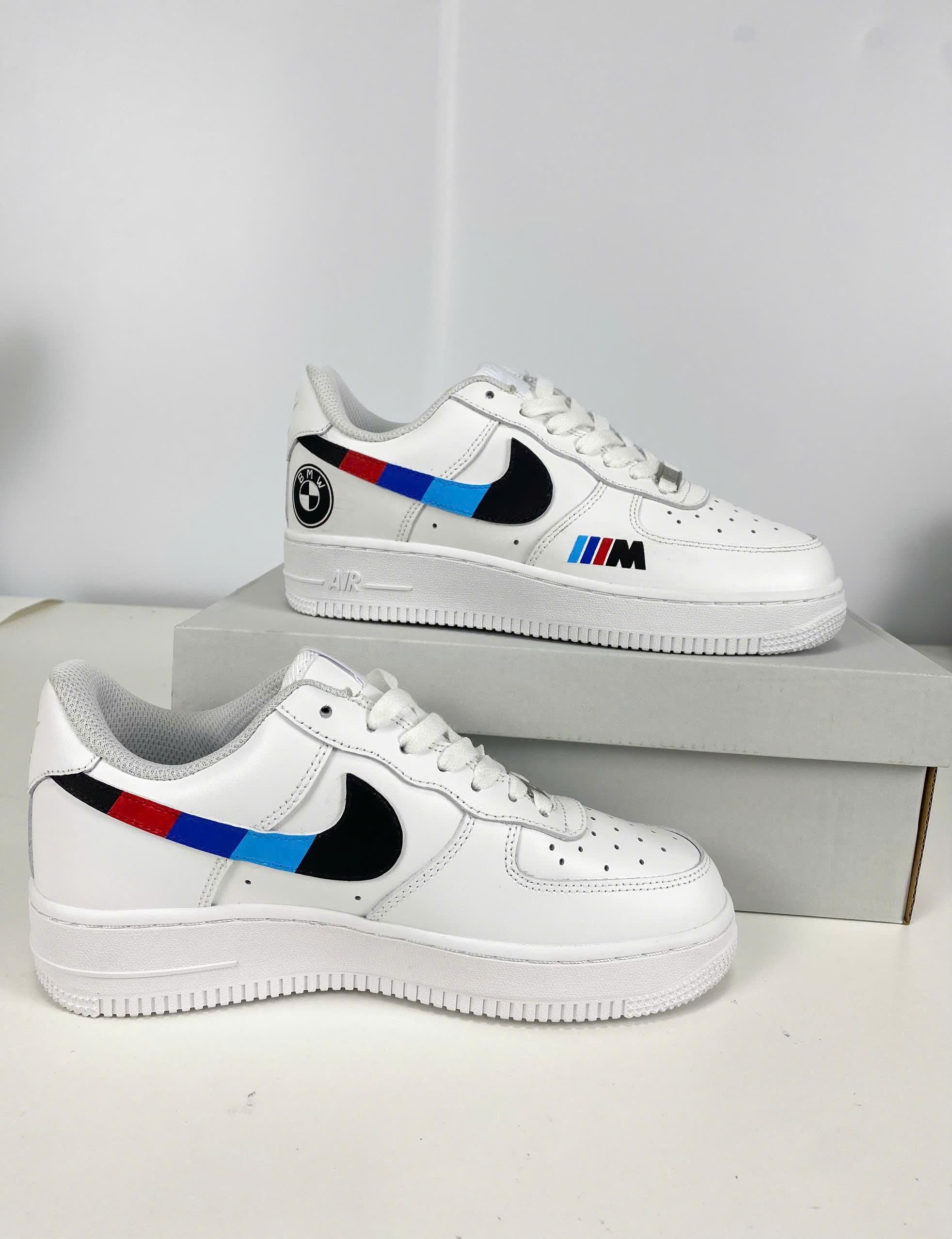 Custom Air Force 1 White BMW M Logo