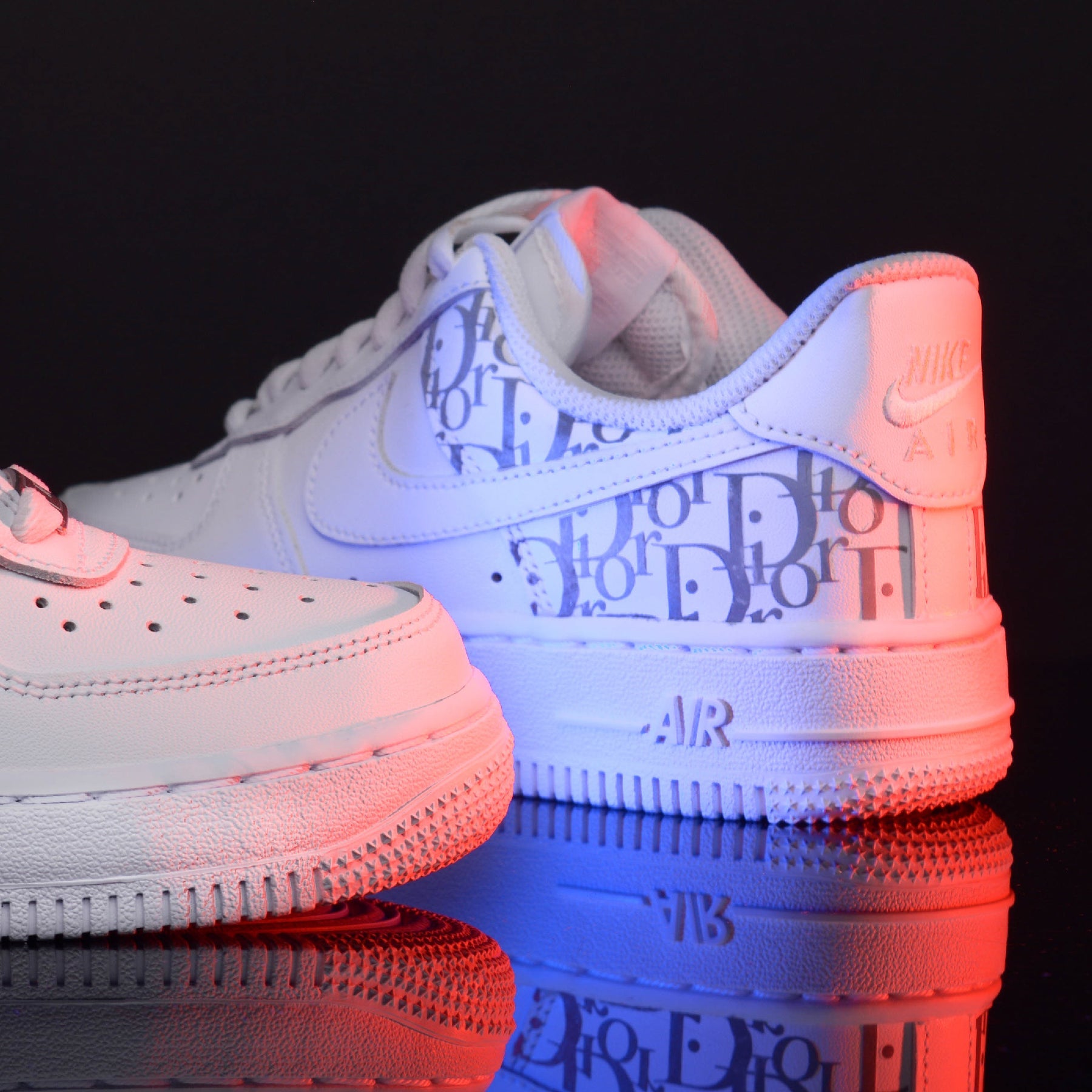 Custom Air Force 1 White Dior Pattern-shecustomize