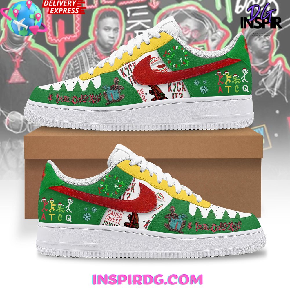 Custom Air Force 1 White Green Yellow With Graffiti Patterns-shecustomize