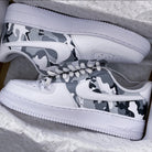 Custom Air Force 1 White Grey Camouflage-shecustomize