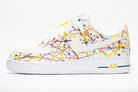 Custom Air Force 1 White Multicolor Splatter Pattern-shecustomize