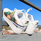 Custom Air Force 1 White One Piece Character And Green Dragon Design-shecustomize