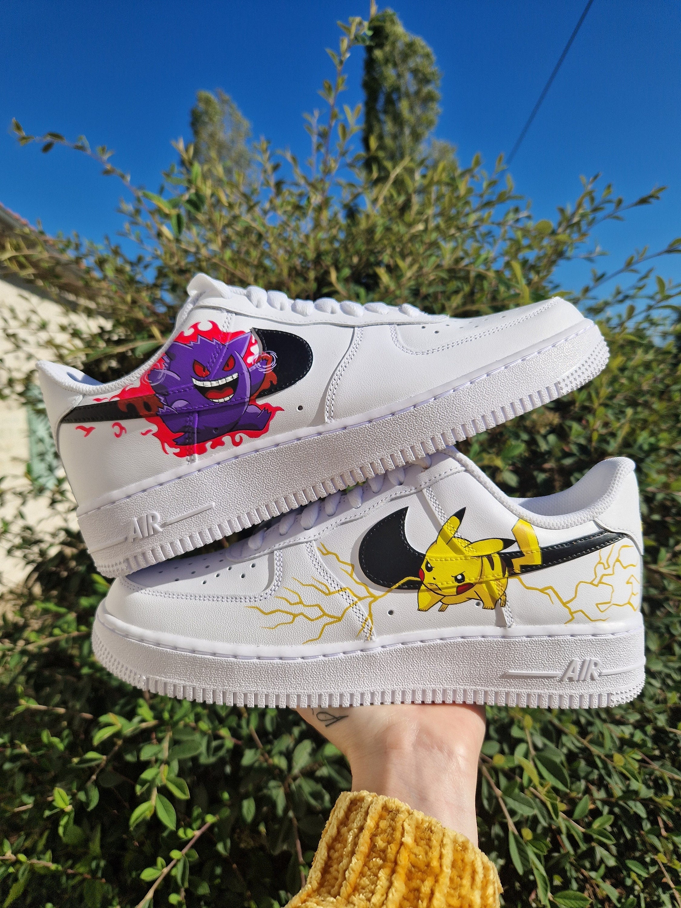 Custom Air Force 1 White Pokemon Theme