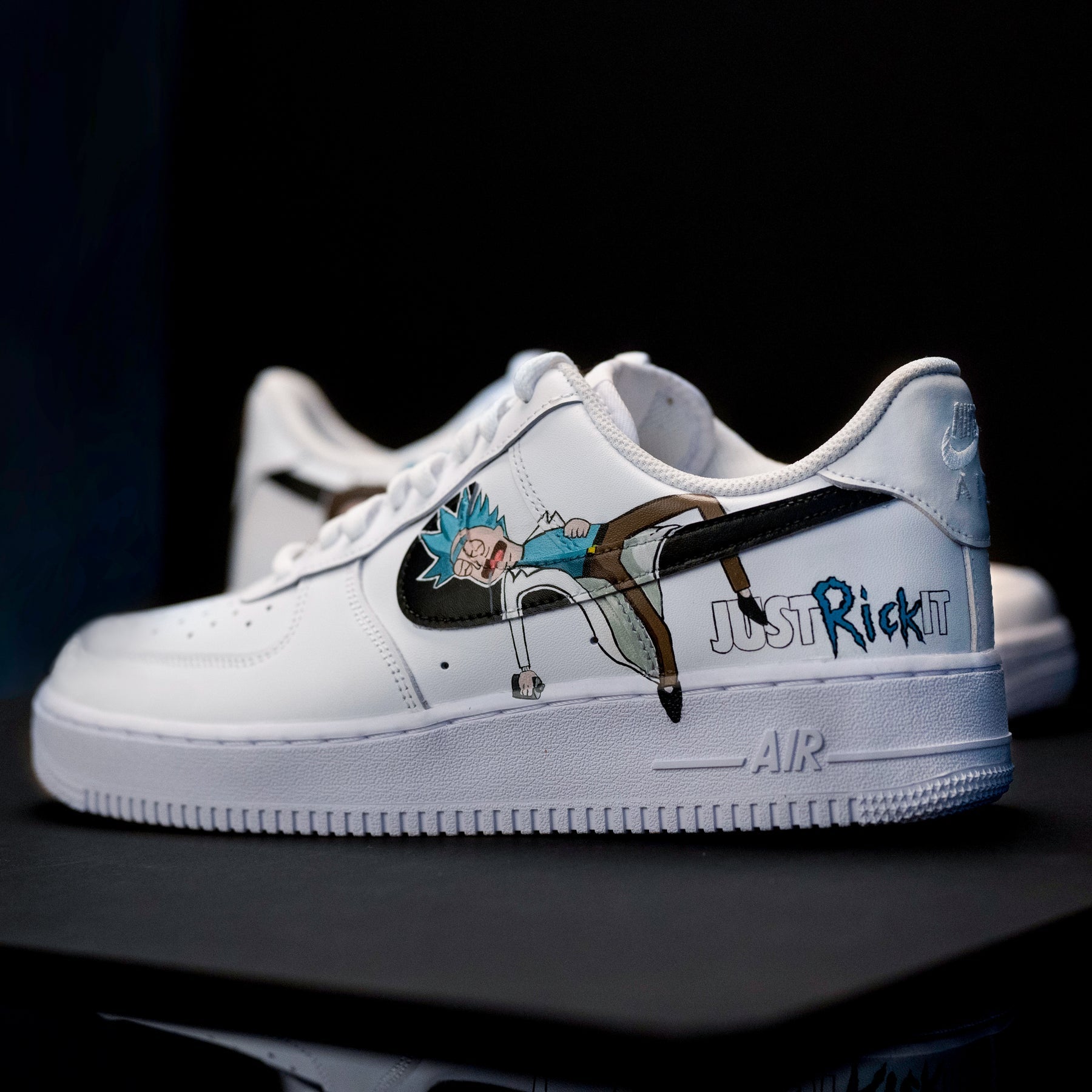 Custom Air Force 1 White Rick And Morty Theme-shecustomize