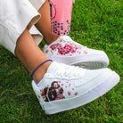 Custom Air Force 1 White Sakura And Anime Character Design-shecustomize