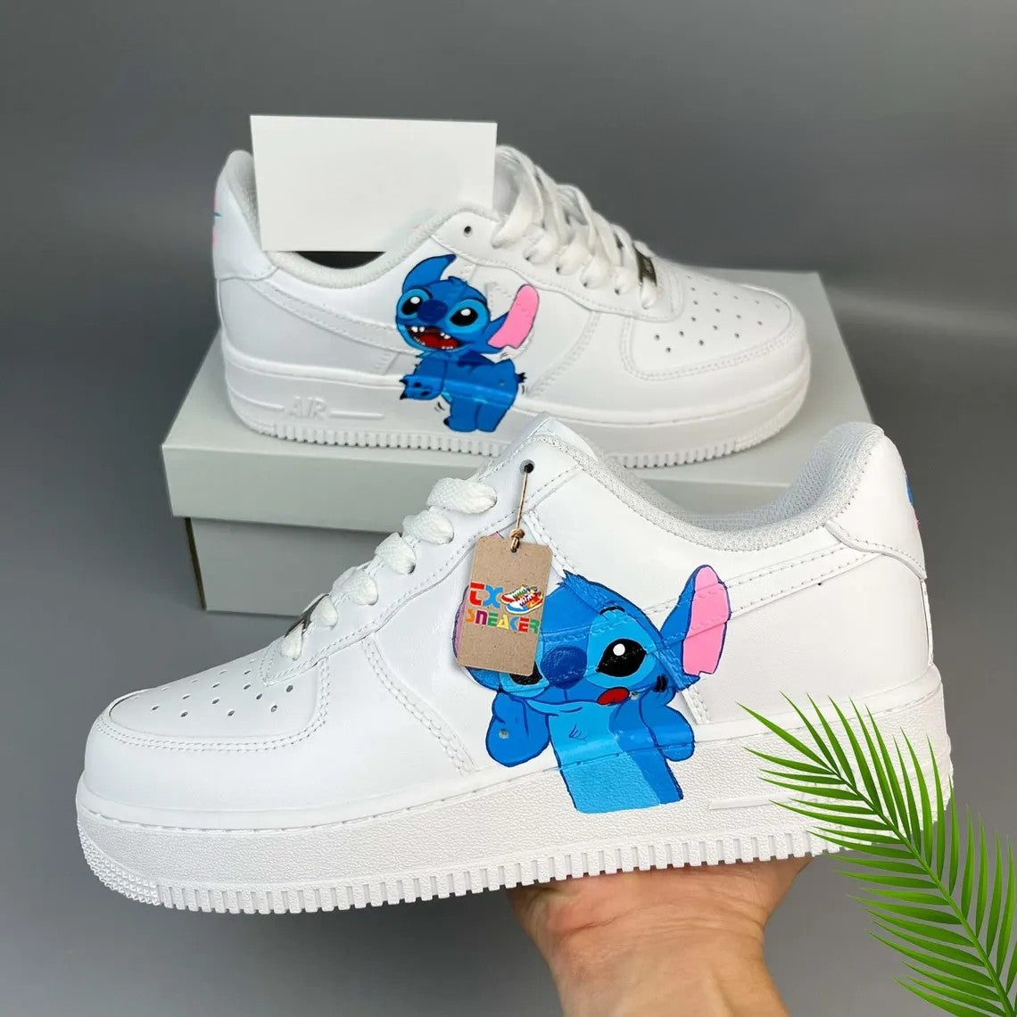 Custom Air Force 1 White Stitch Design-shecustomize