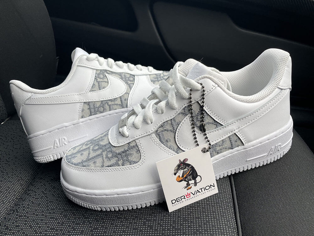 Custom Air Force 1 White With Dior Logo