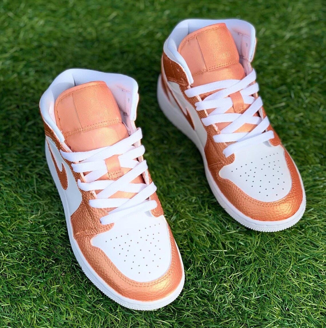 Custom Air Jordan 1 Orange White