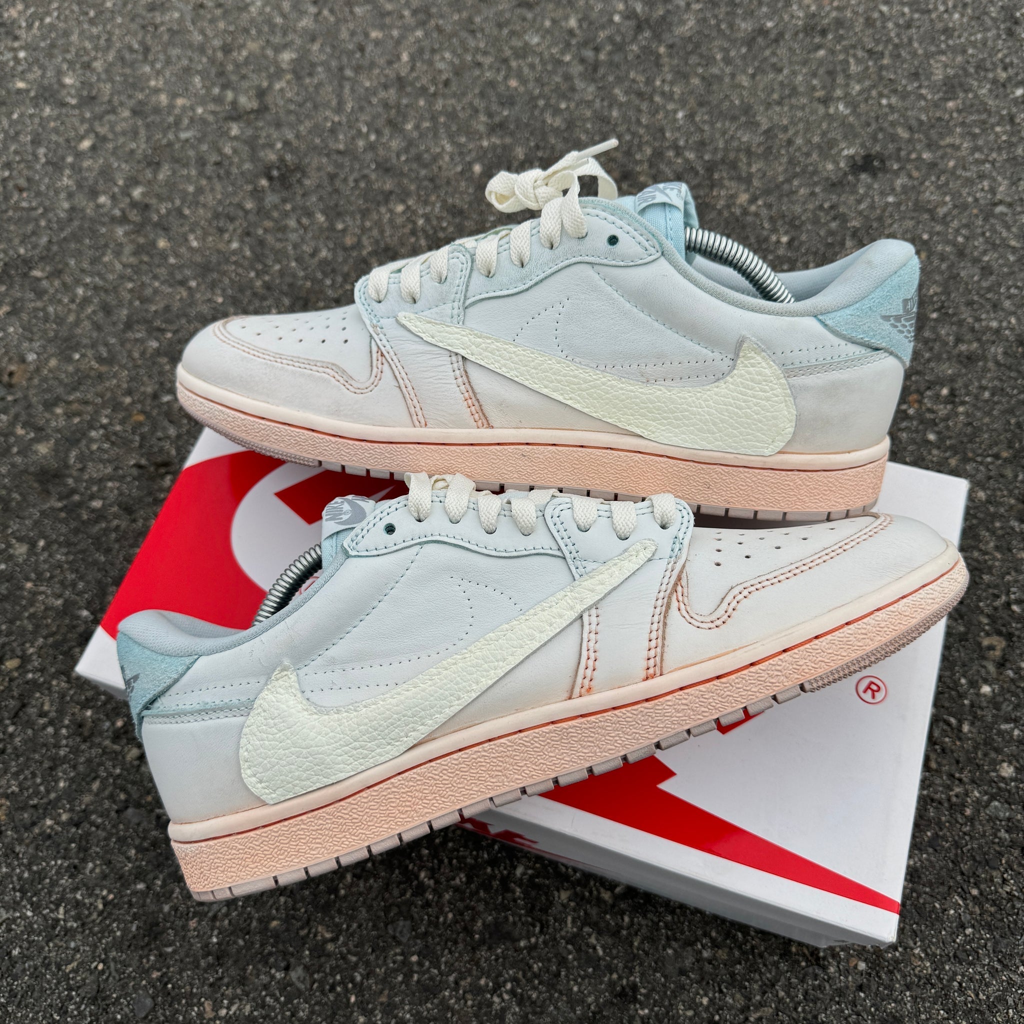 Custom Air Jordan 1 Travis Scott White Low
