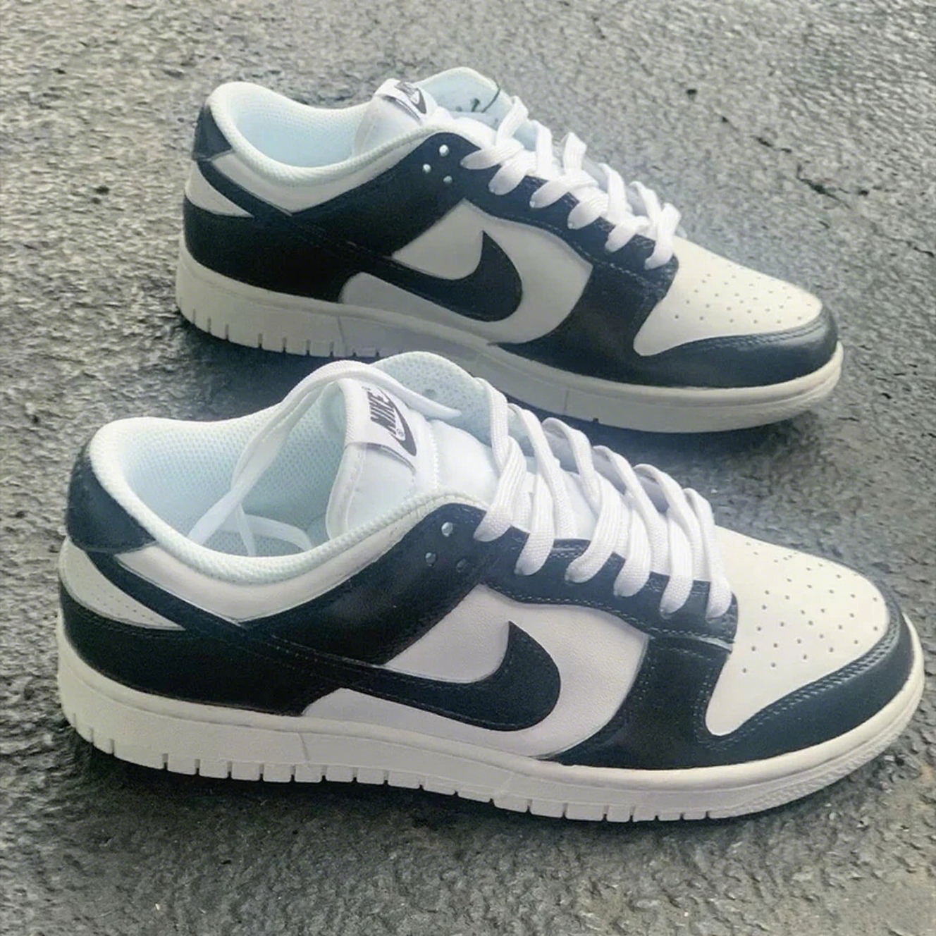 Custom Dunk Black And White Minimalist Design