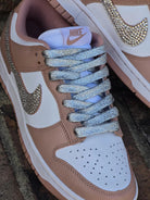 Custom Dunk Brown Sliver Rhinestone