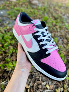 Custom Dunk Pink Black White Color
