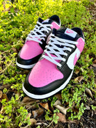 Custom Dunk Pink Black White Color