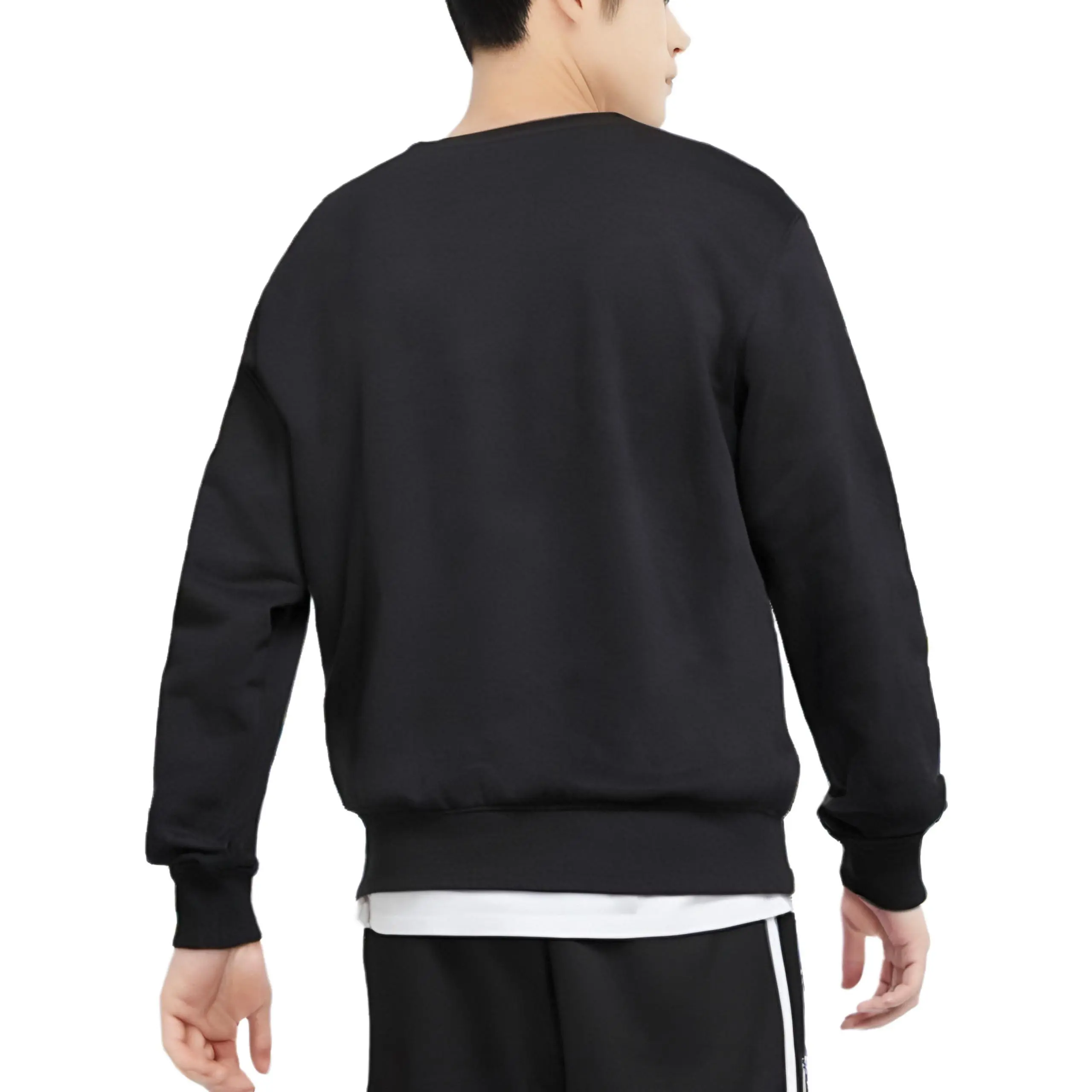 Custom Embroidery Nike Sweatshirt Black With Cute Ghost Design
