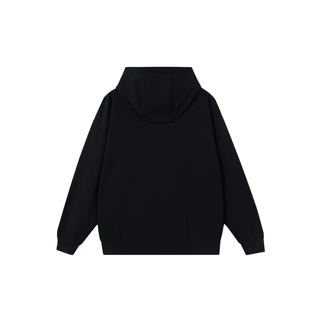 Custom Embroidery Nike Sweatshirt Black With Red Rose