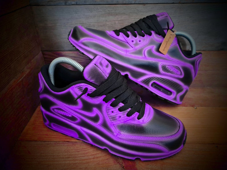Custom Nike Air Max Purple Glow