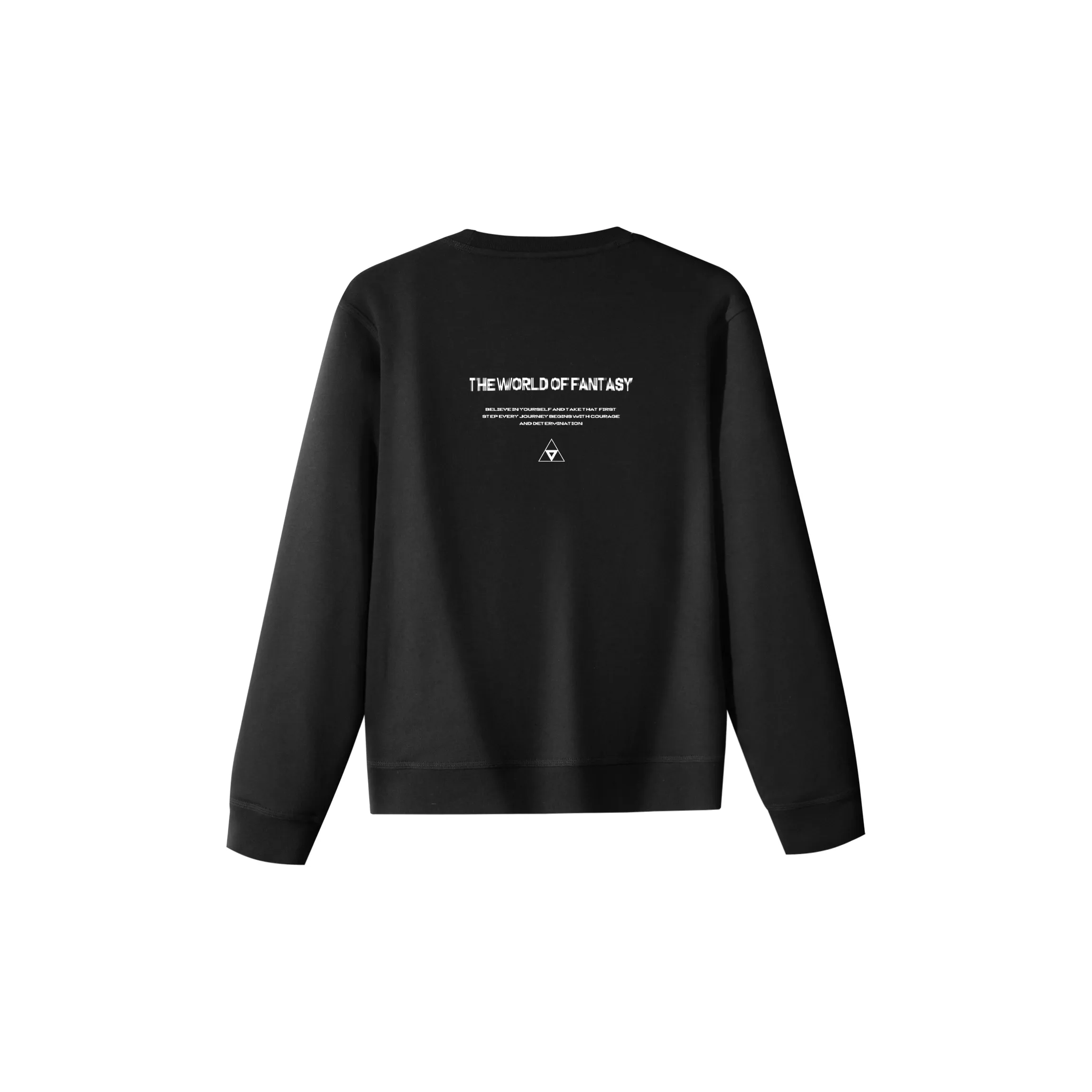 Custom Nike Sweatshirt Black With Fantasy Quote Design