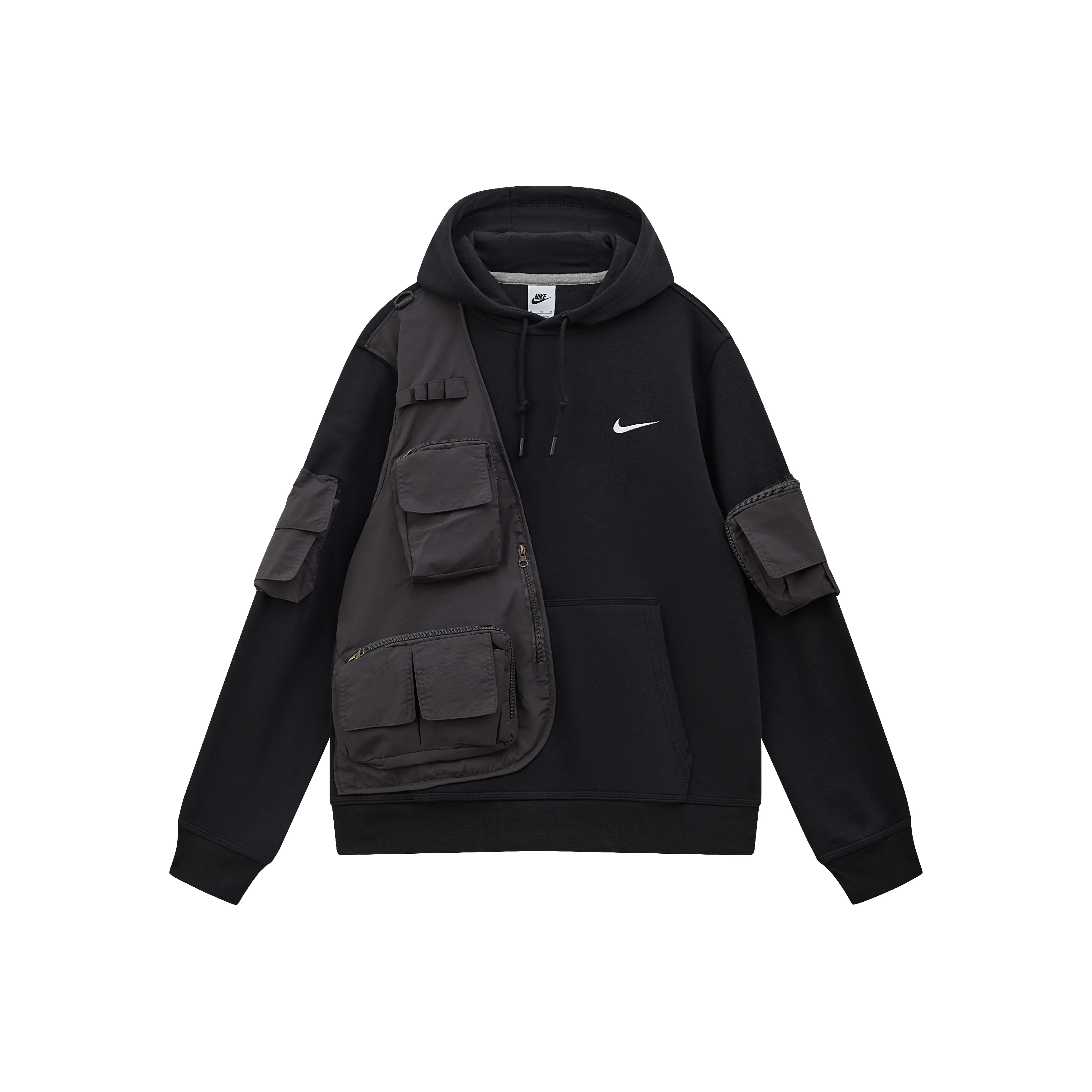 Custom Nike Sweatshirt Black With Utility Pockets