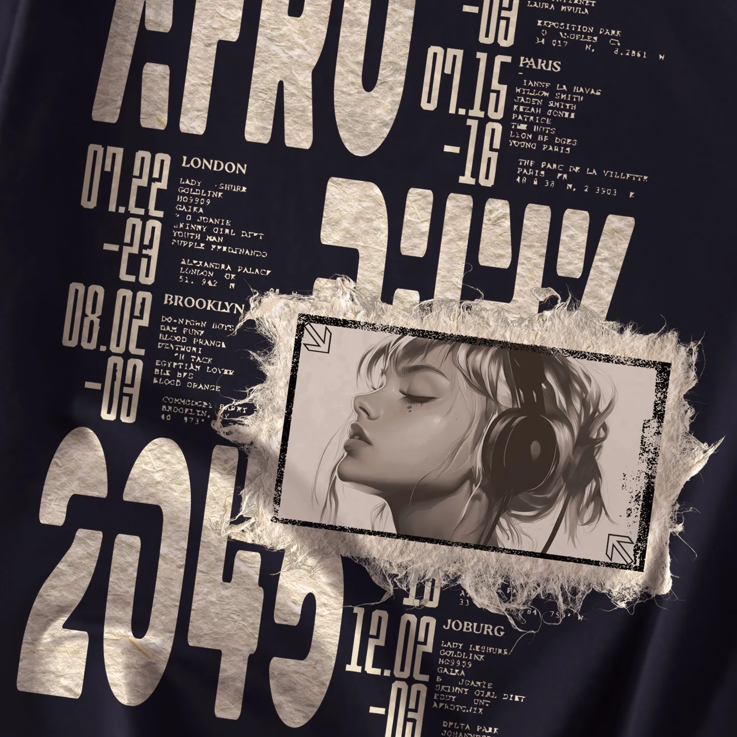 Custom Nike Sweatshirt With Music Event And Portrait Design