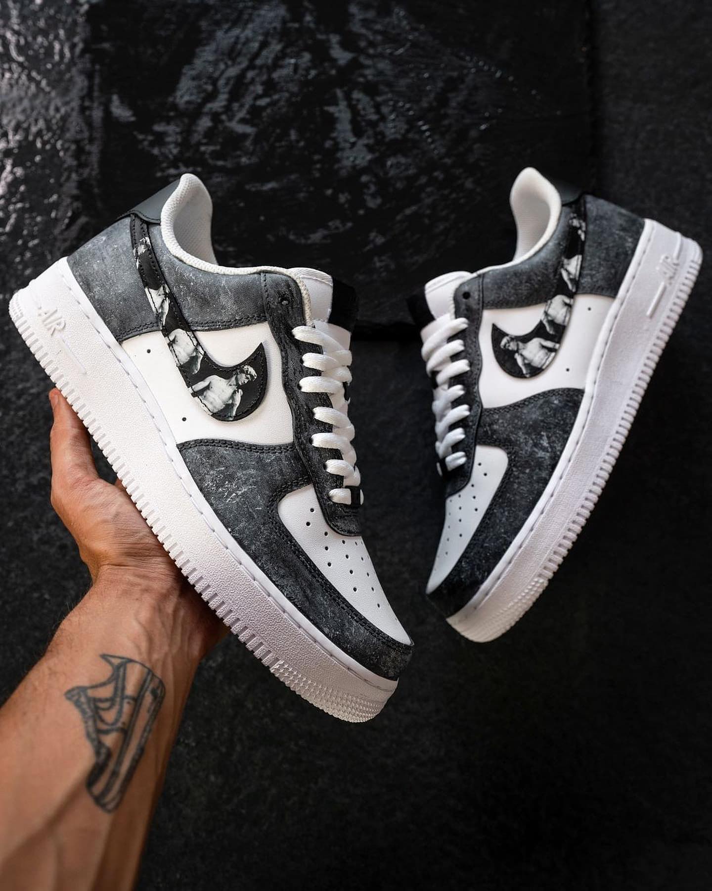 David Gray Custom Air Force 1-shecustomize