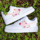 Flowers Air Force 1s Custom Shoes Sneakers-shecustomize