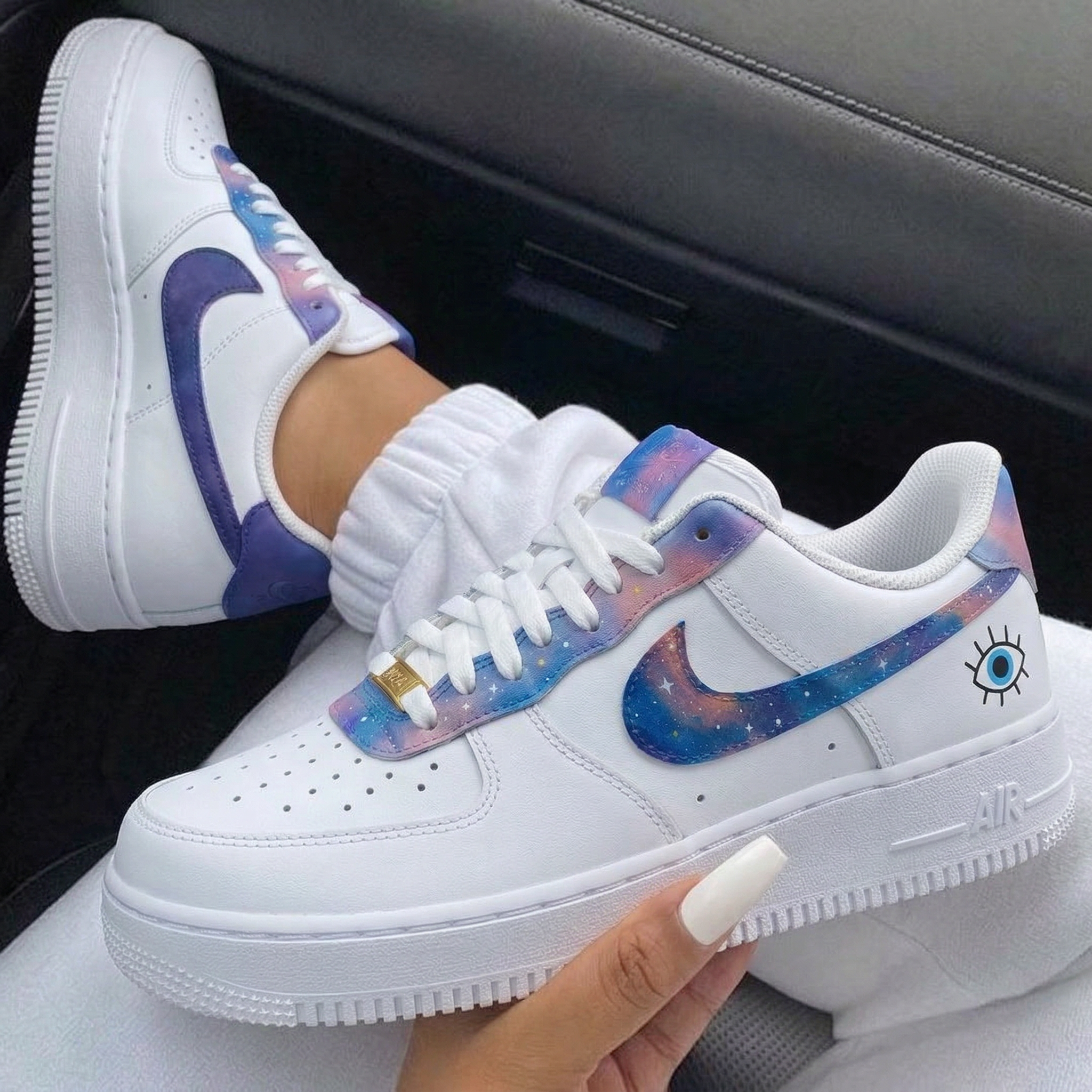 Galaxy Evil Eye Custom Air Force 1-shecustomize