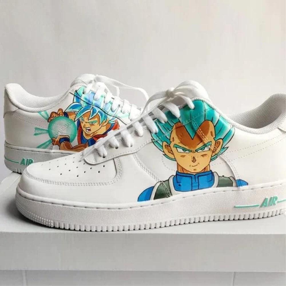 Goku and Vegeta Dragon Ball Amine Custom Air Force 1-shecustomize