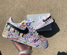Graffiti Splash Black Custom Air Force 1-shecustomize