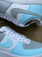Gray Blue Custom Air Force 1-shecustomize