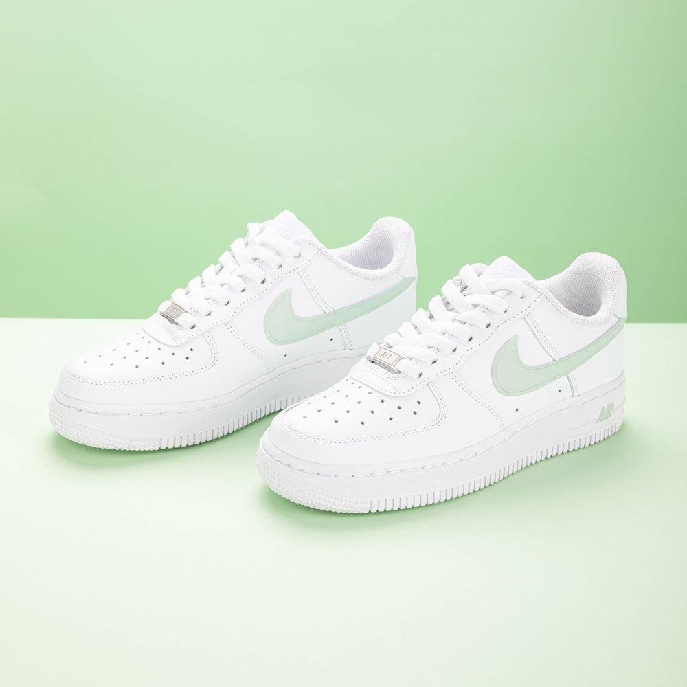 Green Air Force 1s Custom Shoes Sneakers-shecustomize
