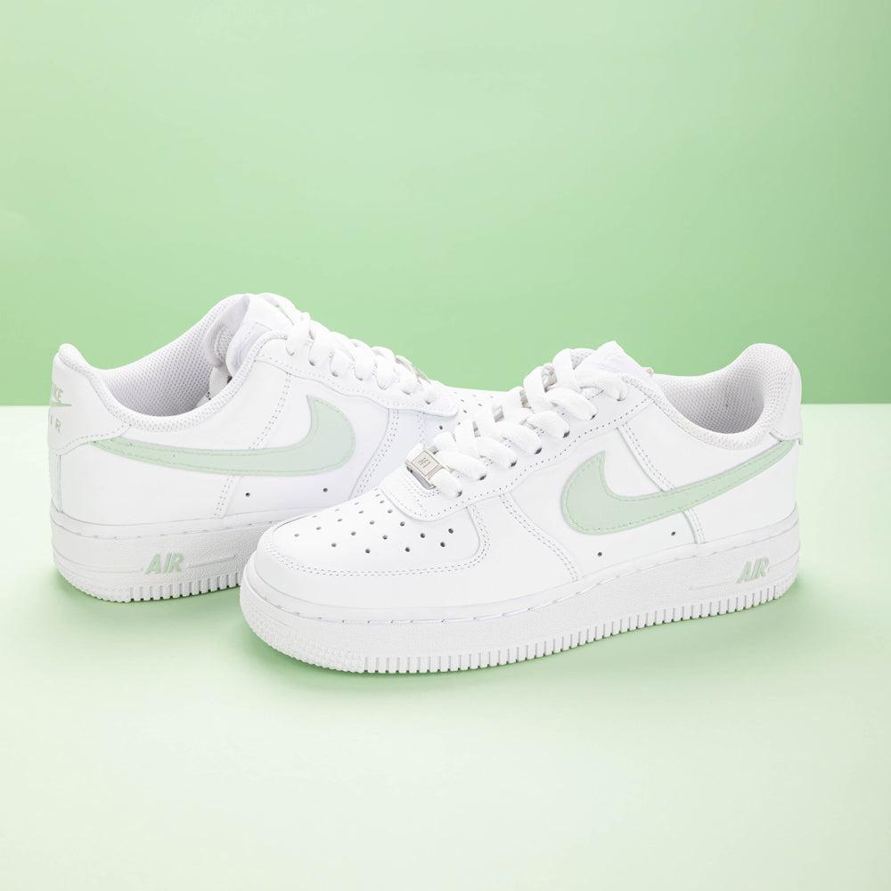 Green Air Force 1s Custom Shoes Sneakers-shecustomize