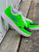 Green Black Custom Air Force 1-shecustomize