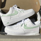 Green Swoosh Custom Air Force 1-shecustomize