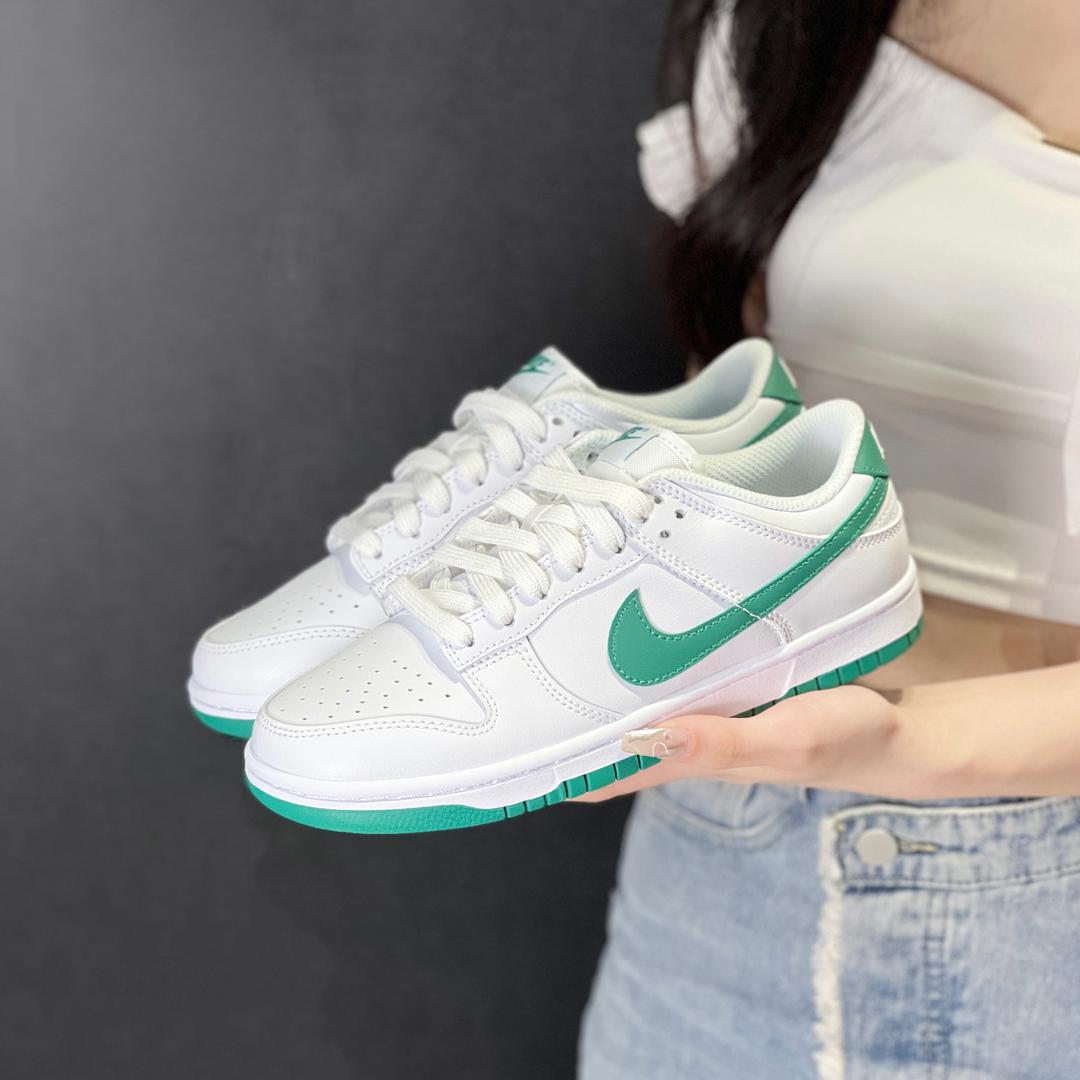 Green White Custom Nike Dunk-shecustomize