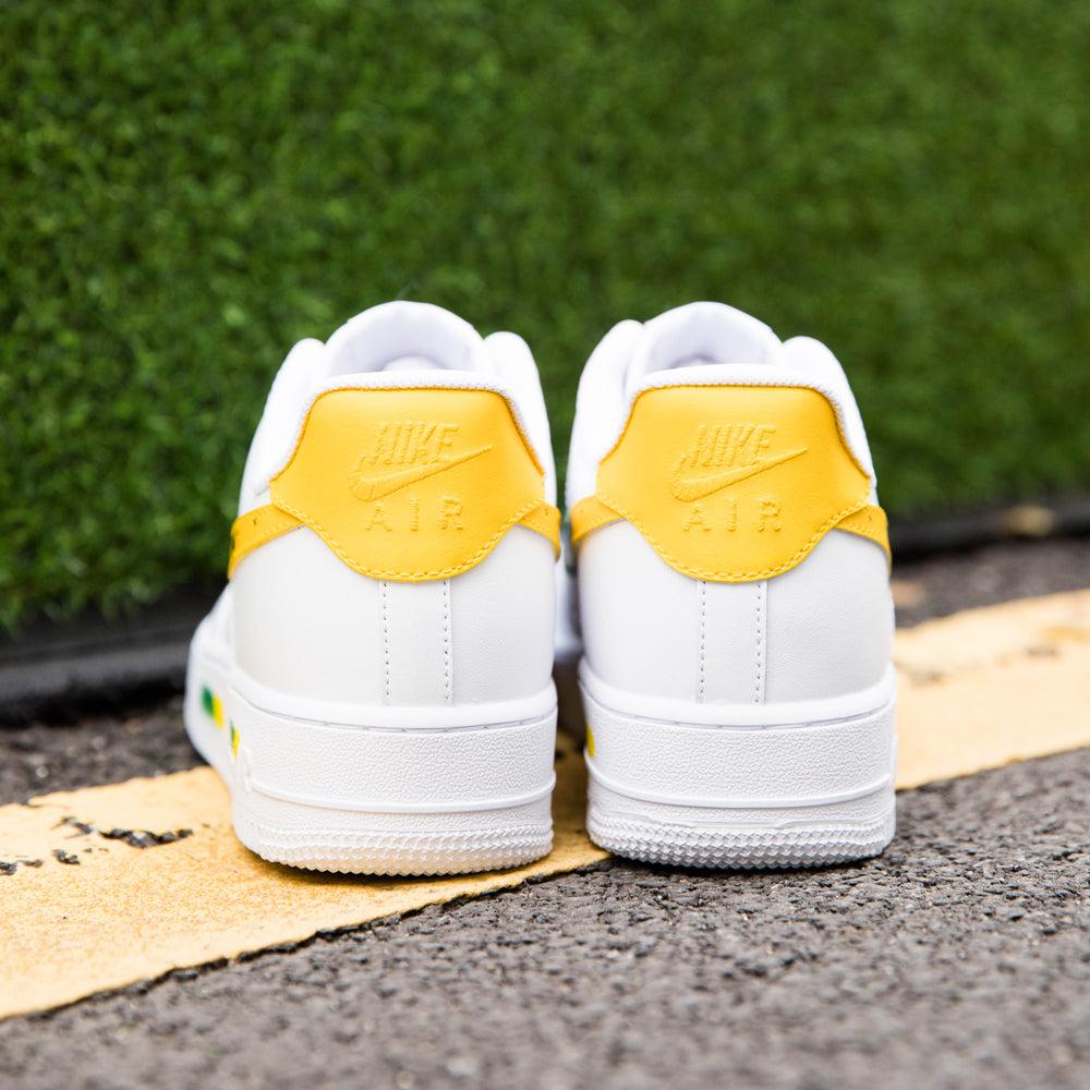 Green Yellow Coconut Tree Air Force 1s Custom Shoes Sneakers-shecustomize