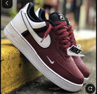 Custom Air Force 1 Brick Red White Black