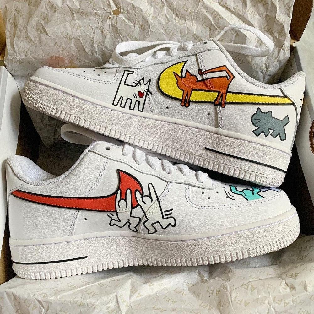 Keith Haring Custom Air Force 1-shecustomize