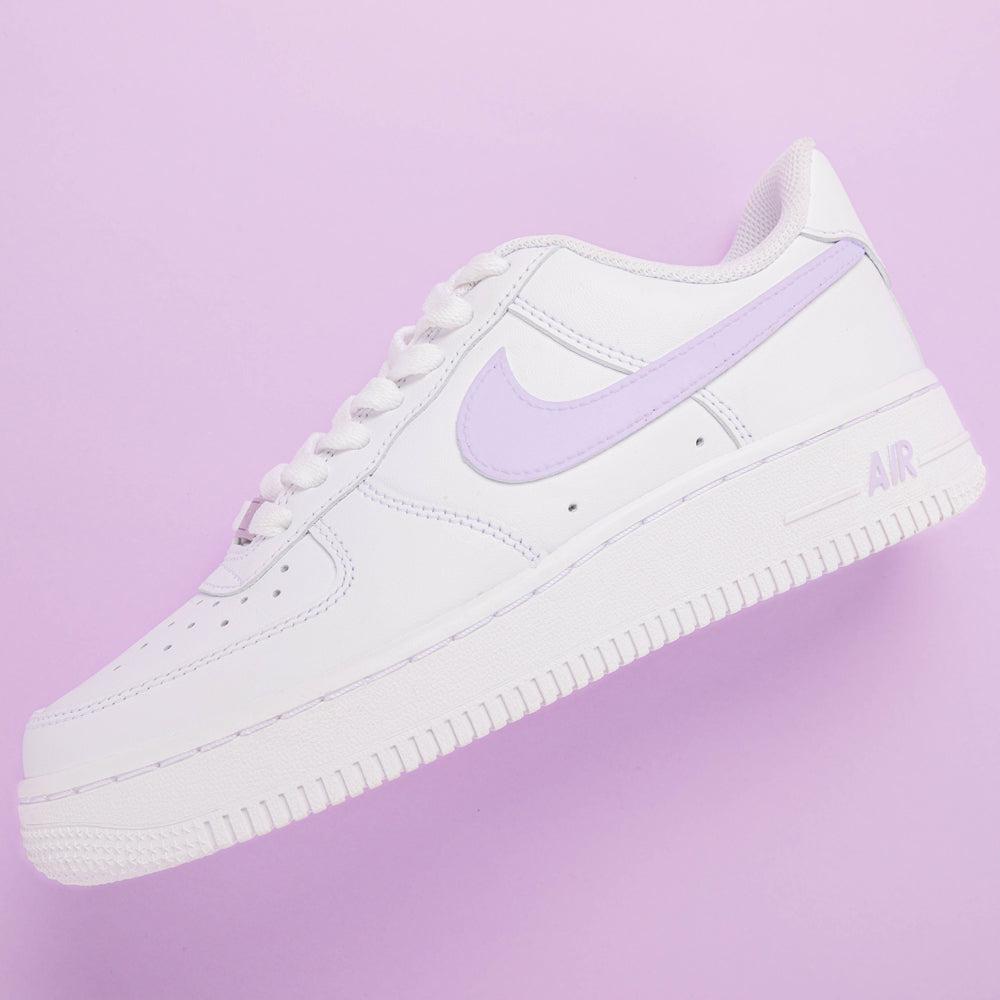 Lilac Purple Air Force 1s Custom Shoes Sneakers-shecustomize