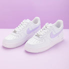 Lilac Purple Air Force 1s Custom Shoes Sneakers-shecustomize