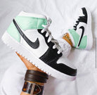 Mint Green Custom Air Jordan 1-shecustomize