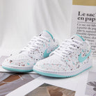 Mint Green Splash Ink Air Jordan 1 Custom Shoes Sneakers-shecustomize