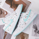 Mint Green Splash Ink Air Jordan 1 Custom Shoes Sneakers-shecustomize