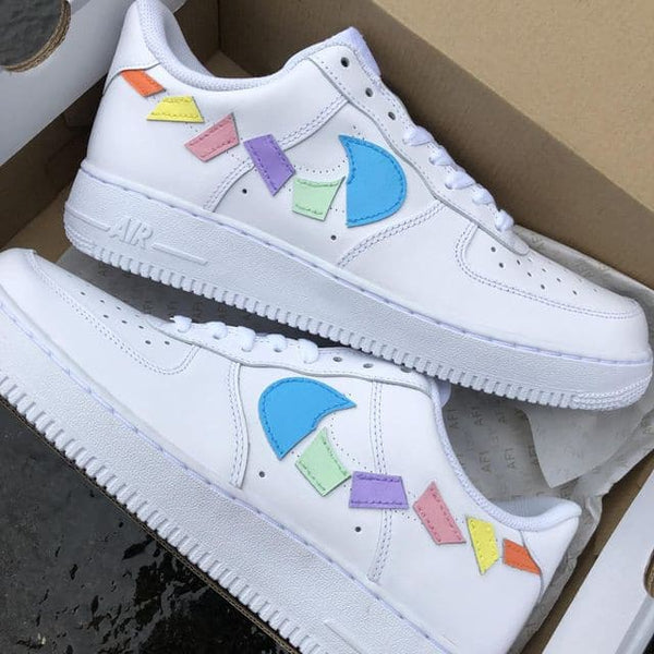 Multicolor Patch Custom Air Force 1-shecustomize