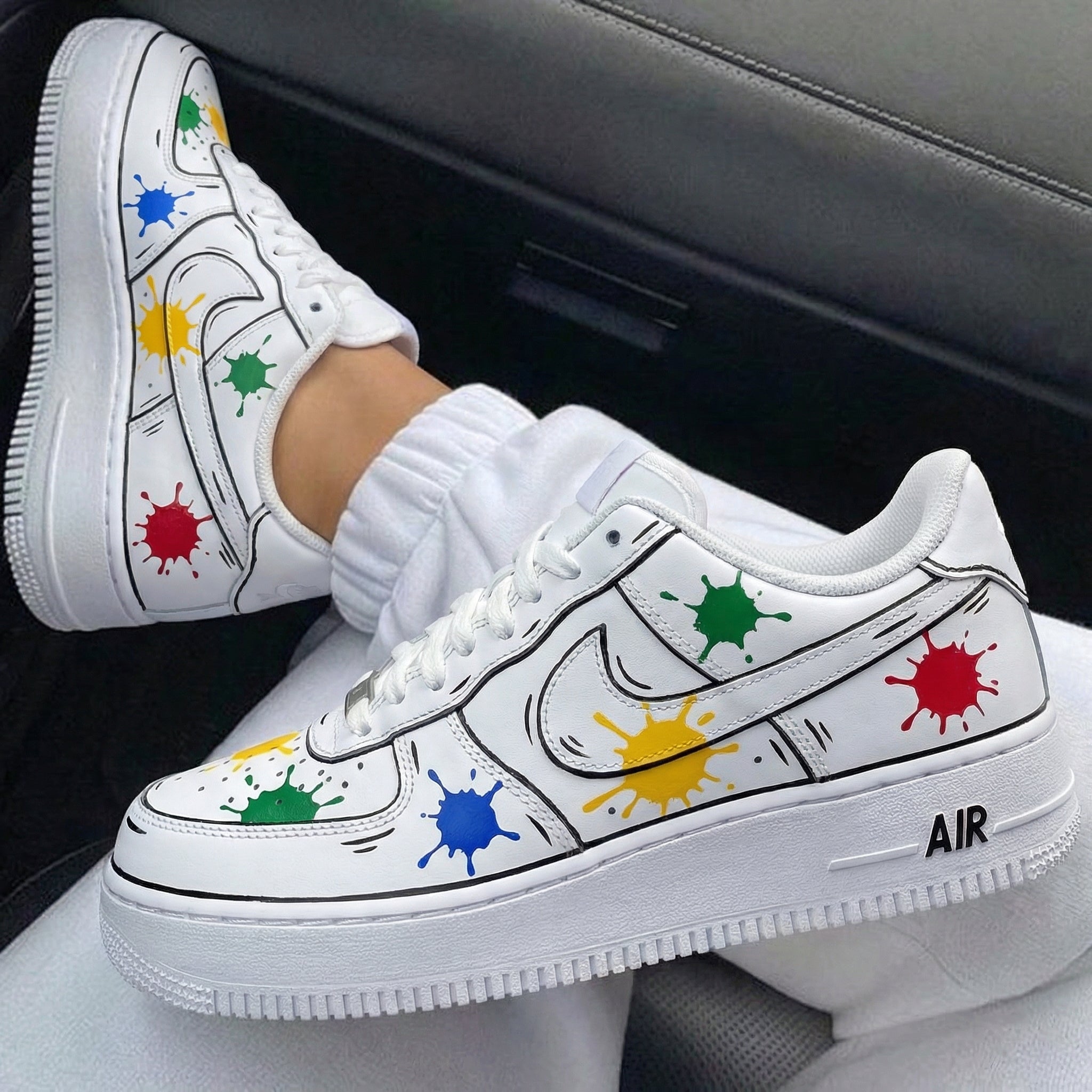 Multicolor Splash Custom Air Force 1-shecustomize