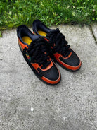 Orange Black Custom Air Force 1-shecustomize